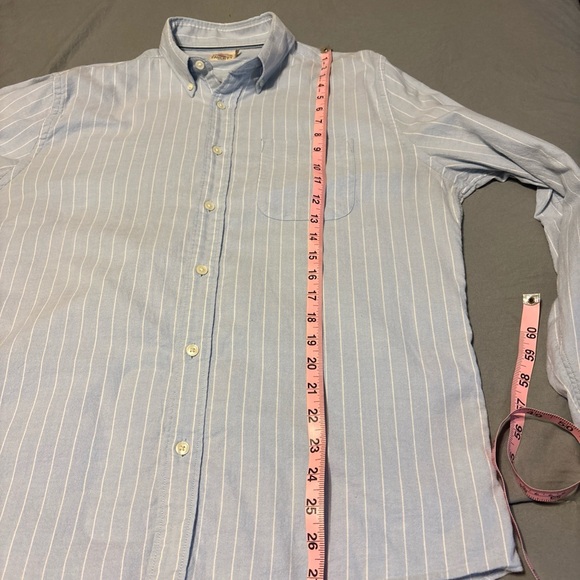Faherty men’s cloud stripe stretch oxford button down shirt large - Picture 5 of 6